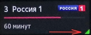 Зеленый маркер канала с доступным архивом.