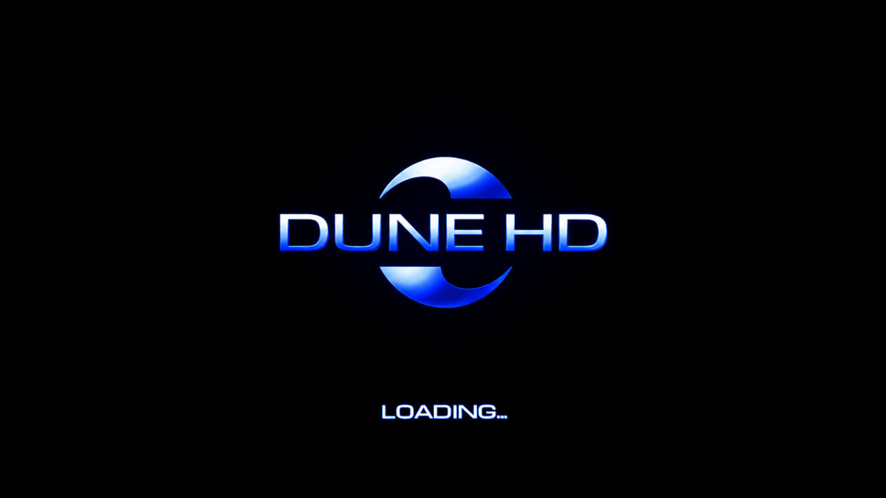 Заставка при загрузке приставки Dune HD